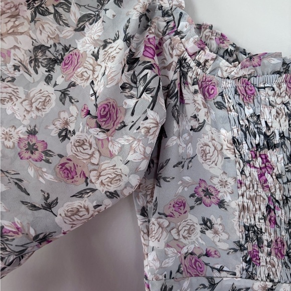 Astr | Off Shoulder Floral Midi Dress - Picture 7 of 7